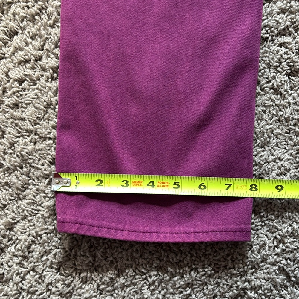 Express Modern Straight High Rise Jeans, Purple - Picture 11 of 14